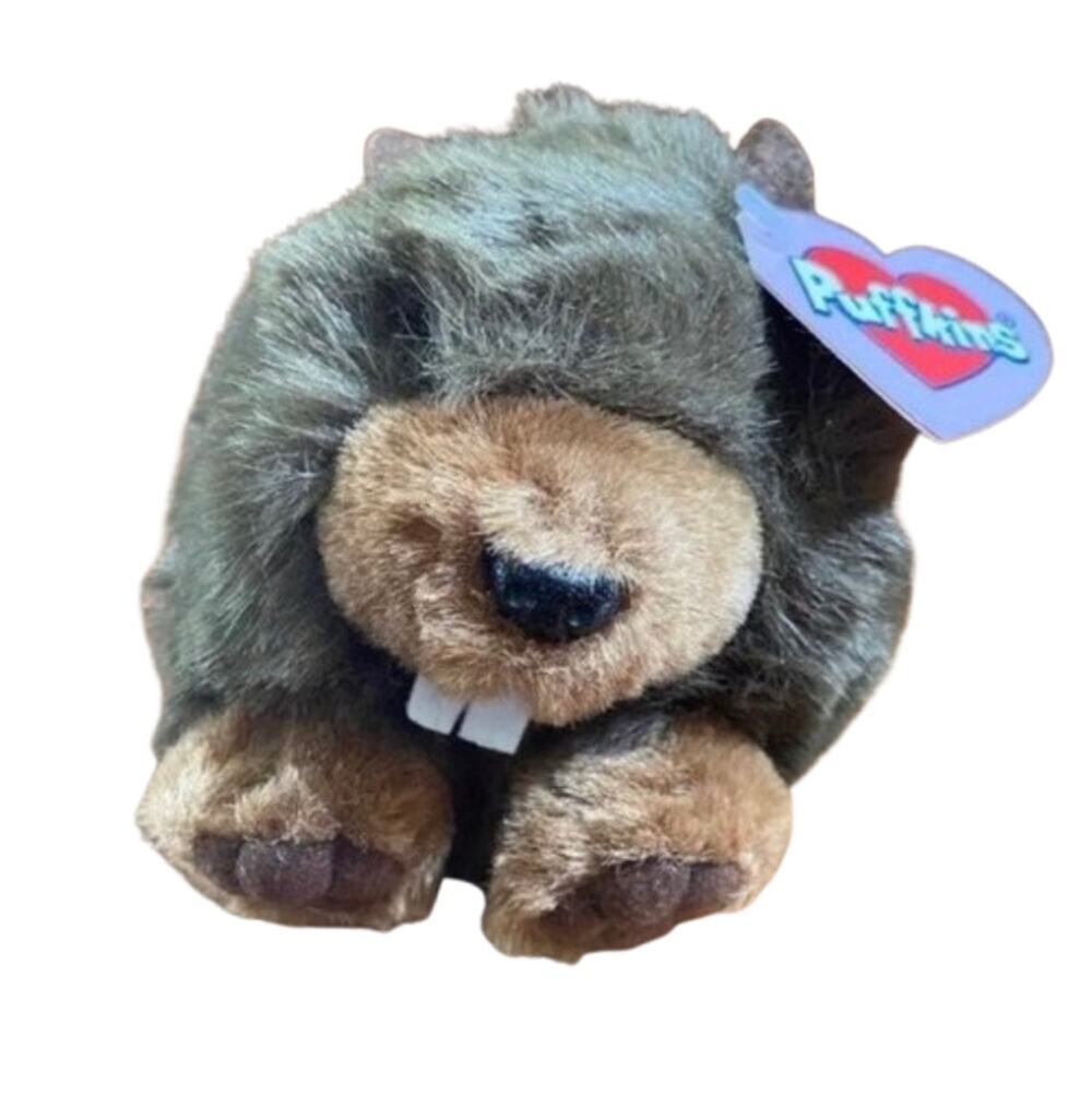 SWIBCO Puffkins Chomper The Beaver Vintage Plush Stuffed Animal 1997